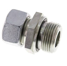 G 1'' Male x 22L Zinc plated Steel Straight Cutting Ring with FKM Seal 160 Bar DIN 2353