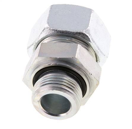 G 1'' Male x 30S Zinc plated Steel Straight Cutting Ring with FKM Seal 400 Bar DIN 2353