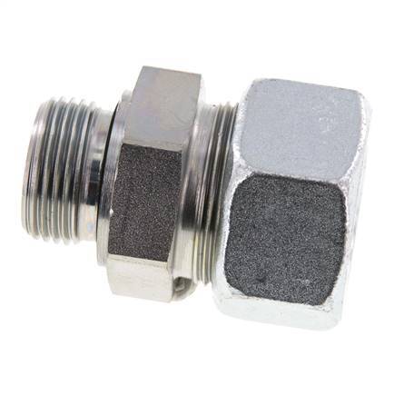 G 1'' Male x 30S Zinc plated Steel Straight Cutting Ring with FKM Seal 400 Bar DIN 2353