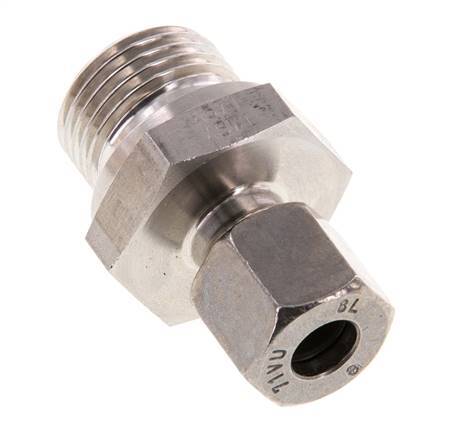 G 1/2'' Male x 8L Stainless steel Straight Cutting Ring 315 Bar DIN 2353