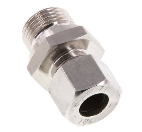 G 1/2'' Male x 12L Stainless steel Straight Cutting Ring 315 Bar DIN 2353