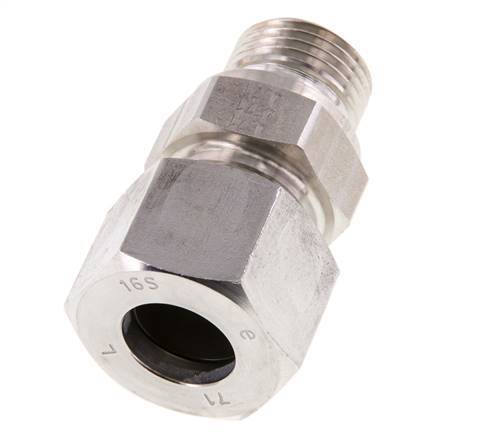 G 1/2'' Male x 16S Stainless steel Straight Cutting Ring 400 Bar DIN 2353