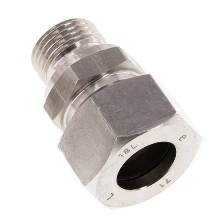 G 1/2'' Male x 18L Stainless steel Straight Cutting Ring 315 Bar DIN 2353