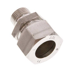 G 1/2'' Male x 22L Stainless steel Straight Cutting Ring 160 Bar DIN 2353