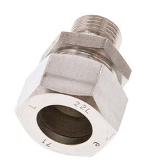 G 1/2'' Male x 22L Stainless steel Straight Cutting Ring 160 Bar DIN 2353