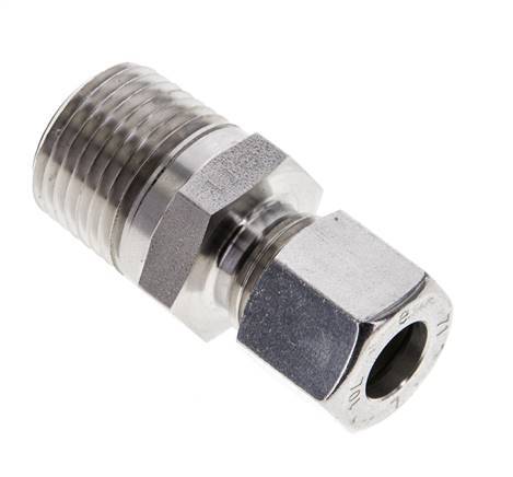 1/2'' NPT Male x 10L Stainless steel Straight Cutting Ring 315 Bar DIN 2353