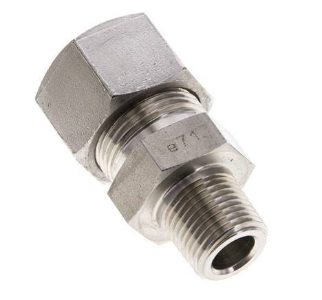 1/2'' NPT Male x 20S Stainless steel Straight Cutting Ring 400 Bar DIN 2353