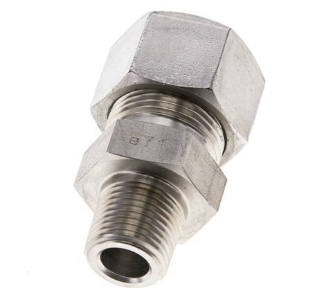 1/2'' NPT Male x 20S Stainless steel Straight Cutting Ring 400 Bar DIN 2353