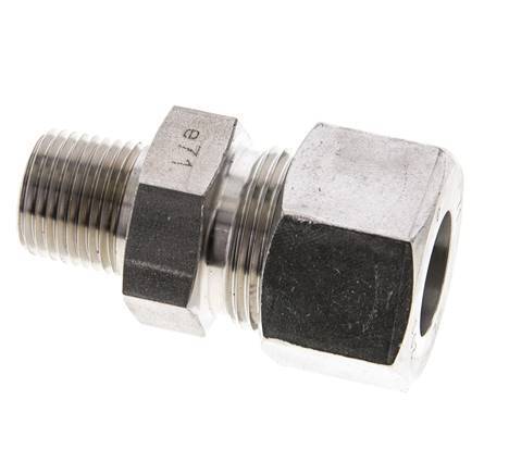 1/2'' NPT Male x 20S Stainless steel Straight Cutting Ring 400 Bar DIN 2353