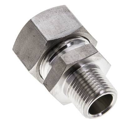 1/2'' NPT Male x 22L Stainless steel Straight Cutting Ring 160 Bar DIN 2353