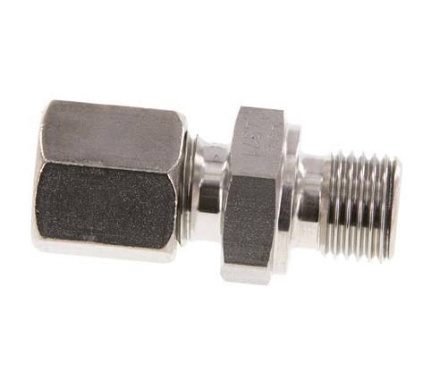 G 1/4'' Male x 6S Stainless steel Straight Cutting Ring 630 Bar DIN 2353