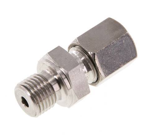 G 1/4'' Male x 6S Stainless steel Straight Cutting Ring 630 Bar DIN 2353