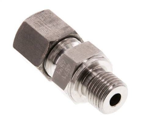 G 1/4'' Male x 8S Stainless steel Straight Cutting Ring 630 Bar DIN 2353