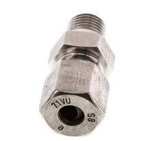 G 1/4'' Male x 8S Stainless steel Straight Cutting Ring 630 Bar DIN 2353