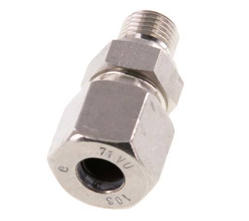 G 1/4'' Male x 10S Stainless steel Straight Cutting Ring 630 Bar DIN 2353