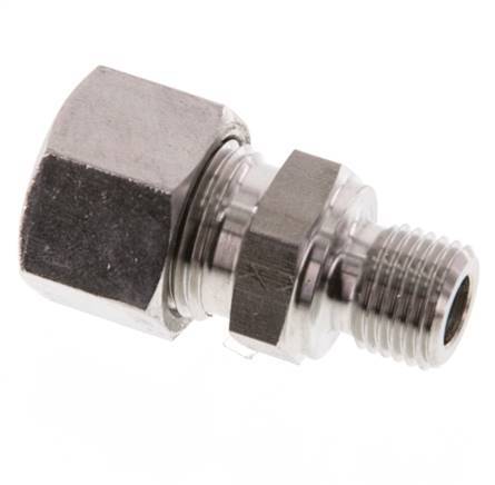 G 1/4'' Male x 12L Stainless steel Straight Cutting Ring 315 Bar DIN 2353