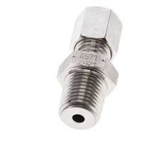 1/4'' NPT Male x 6L Stainless steel Straight Cutting Ring 315 Bar DIN 2353