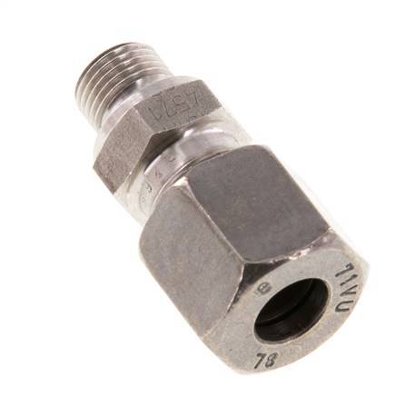 G 1/8'' Male x 8L Stainless steel Straight Cutting Ring 315 Bar DIN 2353