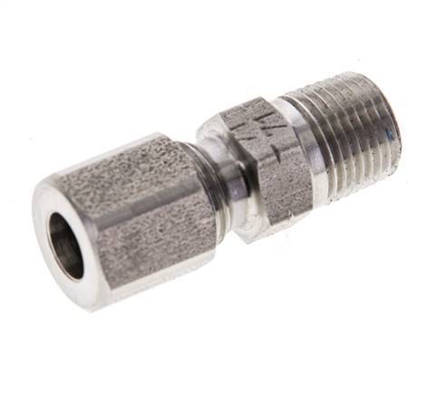 1/8'' NPT Male x 6LL Stainless steel Straight Cutting Ring 100 Bar DIN 2353