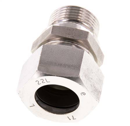 G 3/4'' Male x 22L Stainless steel Straight Cutting Ring 160 Bar DIN 2353