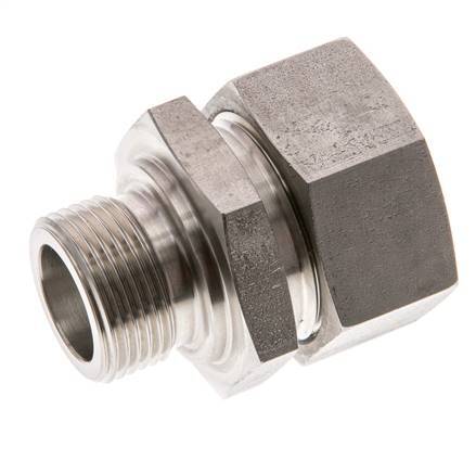 G 3/4'' Male x 28L Stainless steel Straight Cutting Ring 160 Bar DIN 2353