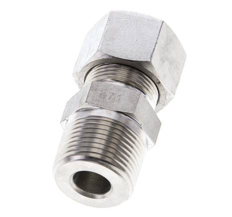 3/4'' NPT Male x 16S Stainless steel Straight Cutting Ring 400 Bar DIN 2353