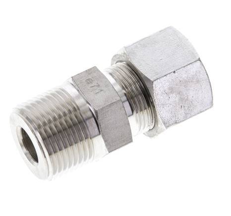 3/4'' NPT Male x 16S Stainless steel Straight Cutting Ring 400 Bar DIN 2353