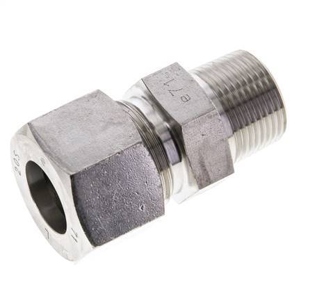 3/4'' NPT Male x 20S Stainless steel Straight Cutting Ring 400 Bar DIN 2353