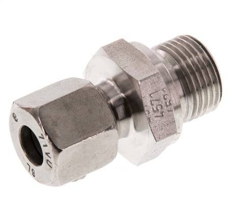 G 3/8'' Male x 8L Stainless steel Straight Cutting Ring 315 Bar DIN 2353