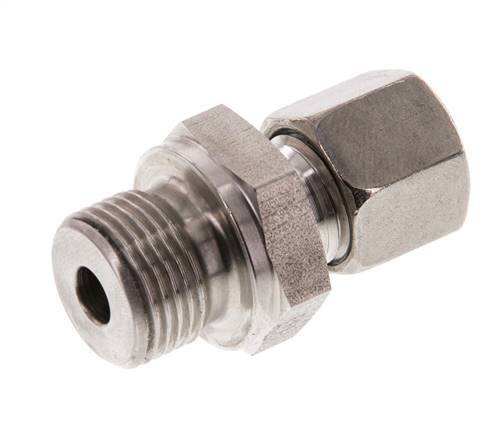 G 3/8'' Male x 8L Stainless steel Straight Cutting Ring 315 Bar DIN 2353