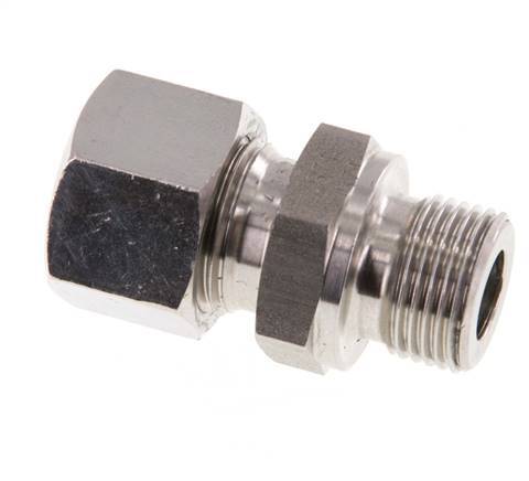 G 3/8'' Male x 12L Stainless steel Straight Cutting Ring 315 Bar DIN 2353