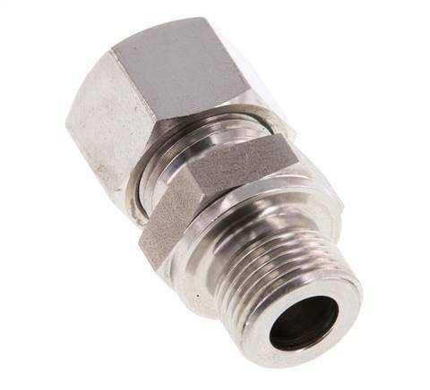 G 3/8'' Male x 12L Stainless steel Straight Cutting Ring 315 Bar DIN 2353