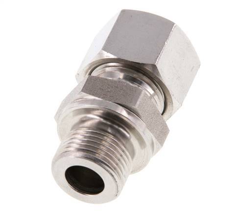 G 3/8'' Male x 12L Stainless steel Straight Cutting Ring 315 Bar DIN 2353