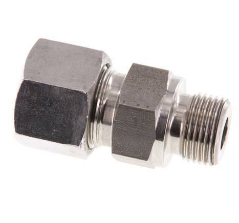 G 3/8'' Male x 12S Stainless steel Straight Cutting Ring 630 Bar DIN 2353