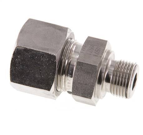 G 3/8'' Male x 16S Stainless steel Straight Cutting Ring 400 Bar DIN 2353