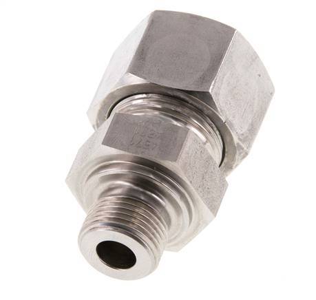 G 3/8'' Male x 16S Stainless steel Straight Cutting Ring 400 Bar DIN 2353