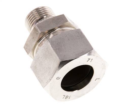 G 3/8'' Male x 18L Stainless steel Straight Cutting Ring 315 Bar DIN 2353