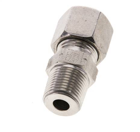 3/8'' NPT Male x 10S Stainless steel Straight Cutting Ring 630 Bar DIN 2353