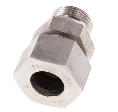 G 1'' Male x 25S Stainless steel Straight Cutting Ring 400 Bar DIN 2353