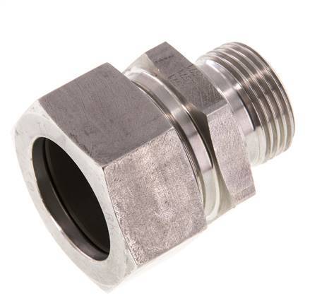 G 1'' Male x 35L Stainless steel Straight Cutting Ring 160 Bar DIN 2353