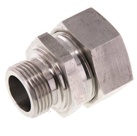 G 1'' Male x 35L Stainless steel Straight Cutting Ring 160 Bar DIN 2353