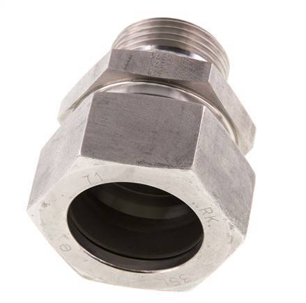 G 1'' Male x 35L Stainless steel Straight Cutting Ring 160 Bar DIN 2353