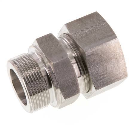 G 1 1/2'' Male x 38S Stainless steel Straight Cutting Ring 315 Bar DIN 2353