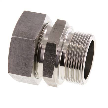 G 1 1/2'' Male x 42L Stainless steel Straight Cutting Ring 160 Bar DIN 2353