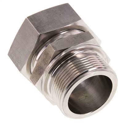 G 1 1/2'' Male x 42L Stainless steel Straight Cutting Ring 160 Bar DIN 2353