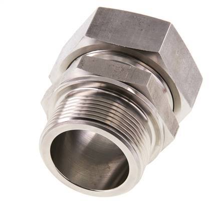 G 1 1/2'' Male x 42L Stainless steel Straight Cutting Ring 160 Bar DIN 2353