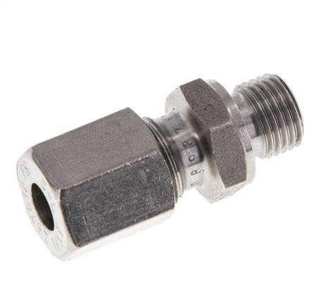 M10x1 Male x 6L Stainless steel Straight Cutting Ring 315 Bar DIN 2353