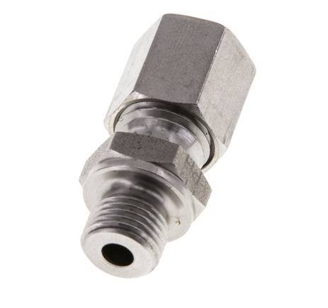 M10x1 Male x 6L Stainless steel Straight Cutting Ring 315 Bar DIN 2353