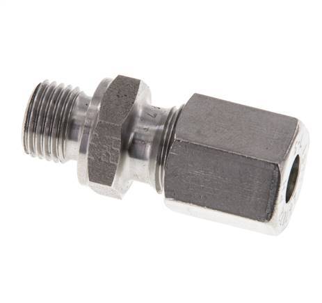 M10x1 Male x 6L Stainless steel Straight Cutting Ring 315 Bar DIN 2353