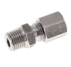 M10x1 Male x 6LL Stainless steel Straight Cutting Ring 100 Bar DIN 2353